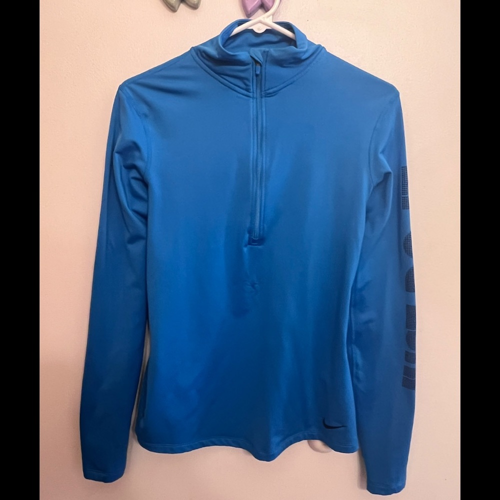 Nike Womens Size M Dri Fit Long Sleeve Zipper Shirt